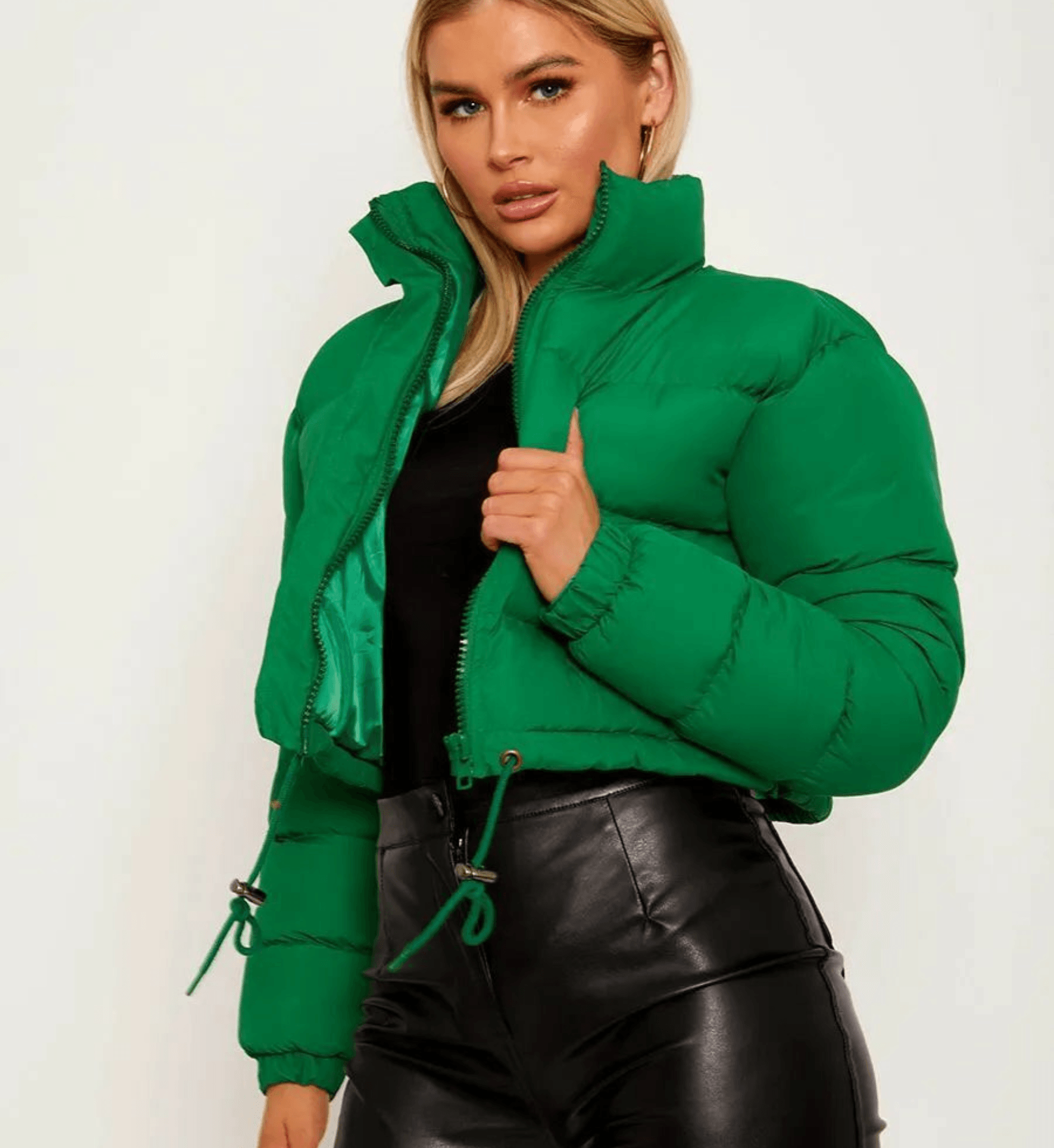 Stylish short puffer jacket - Gabriela