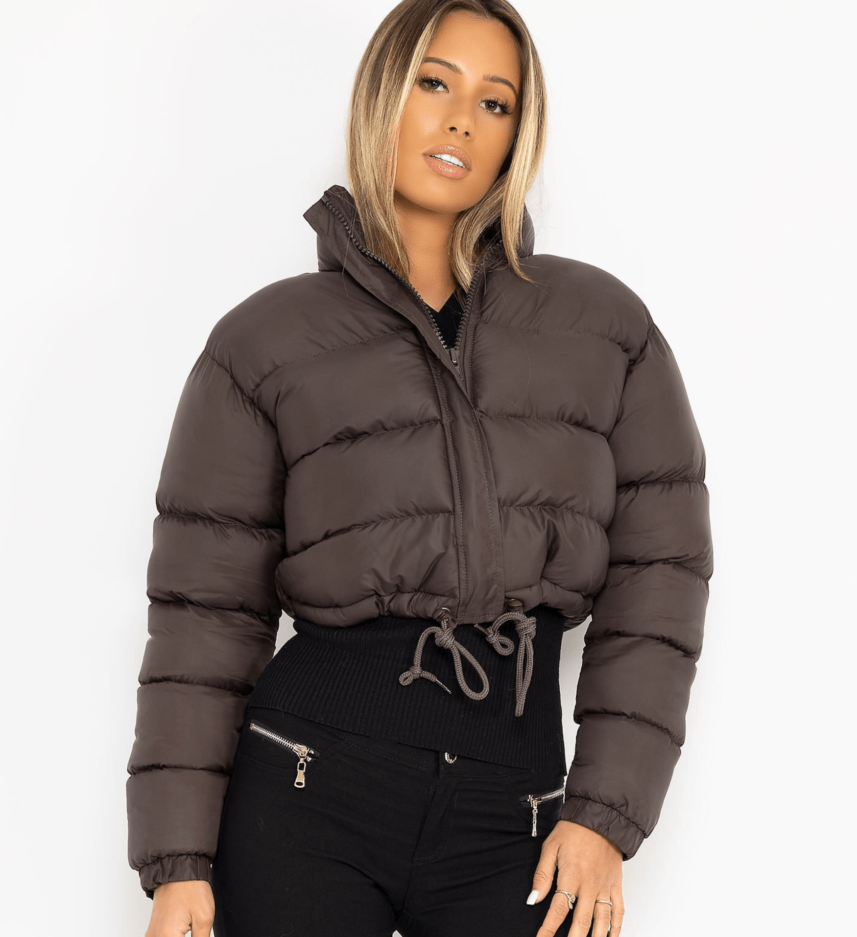 Stylish short puffer jacket - Gabriela