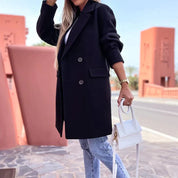 Stylish wool coat for women - Noa