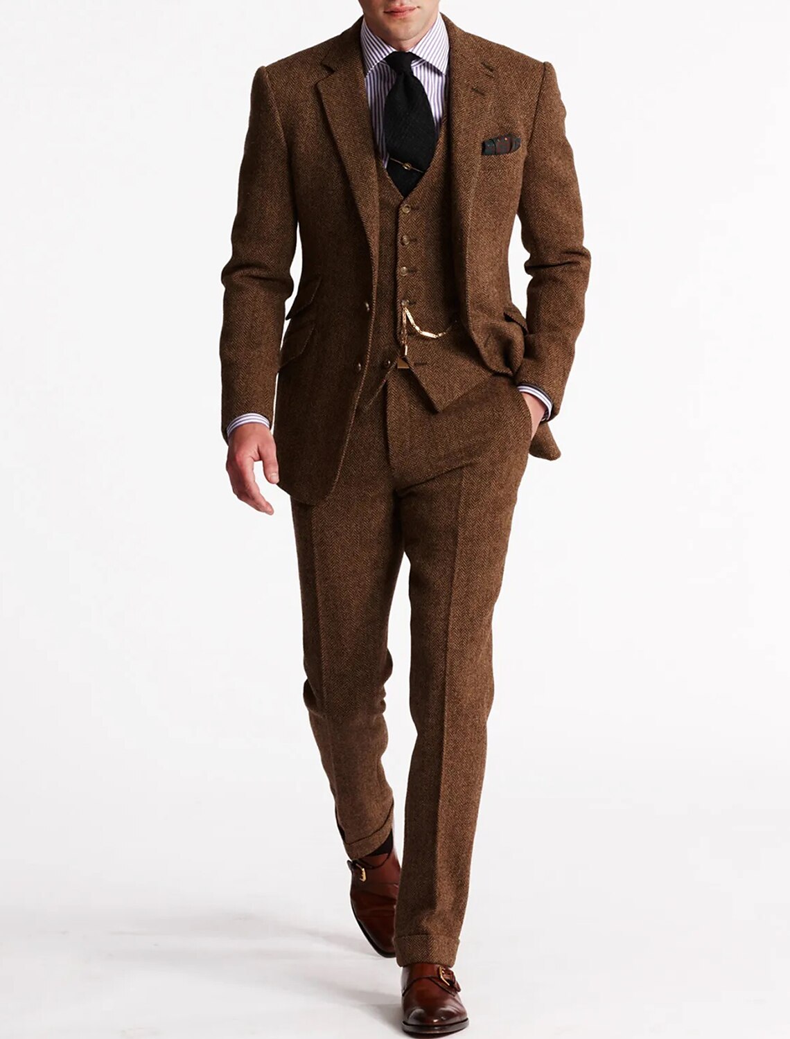 Men's Vintage Retro 3-piece Suit - Waylon