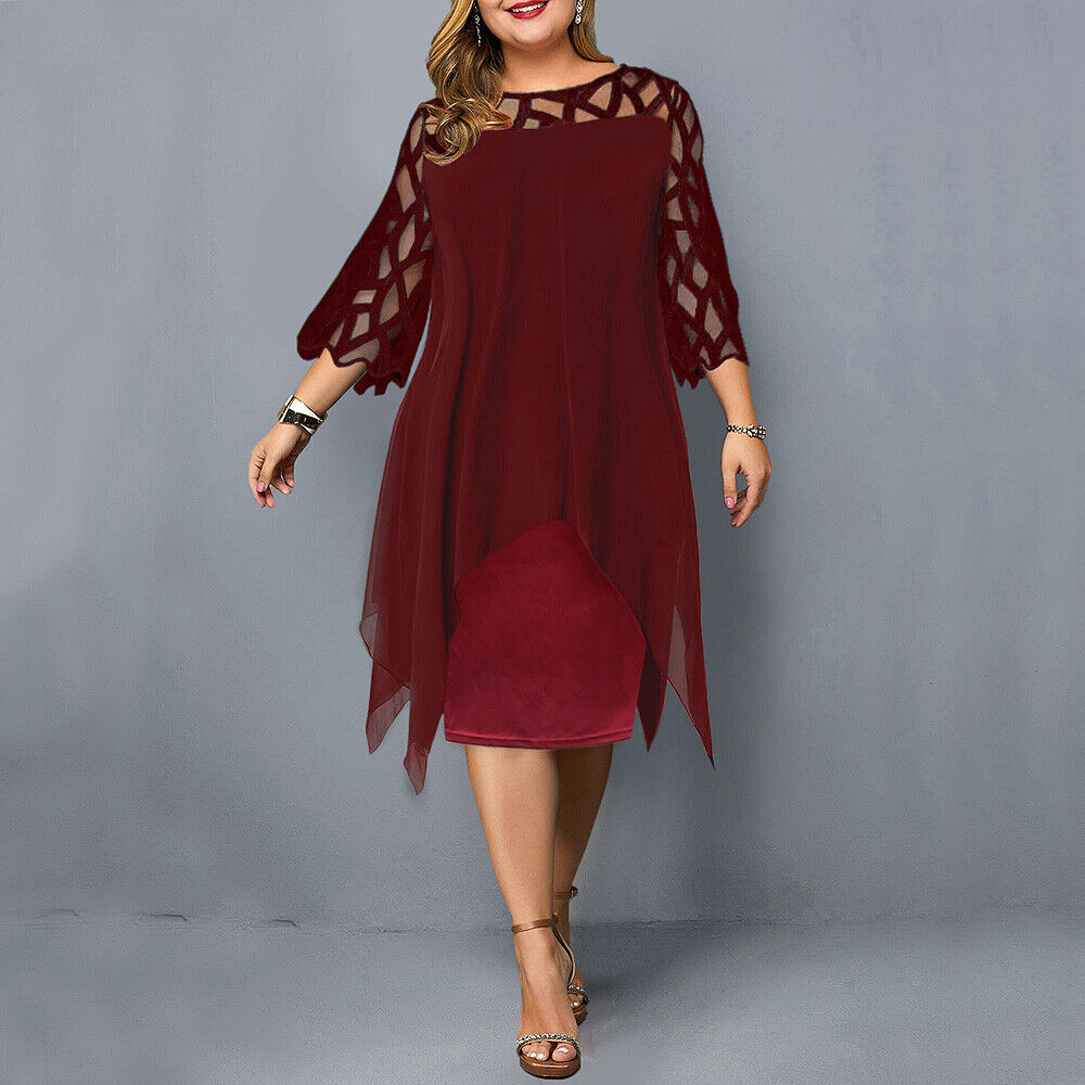 Elegant oversize midi dress - Valeria