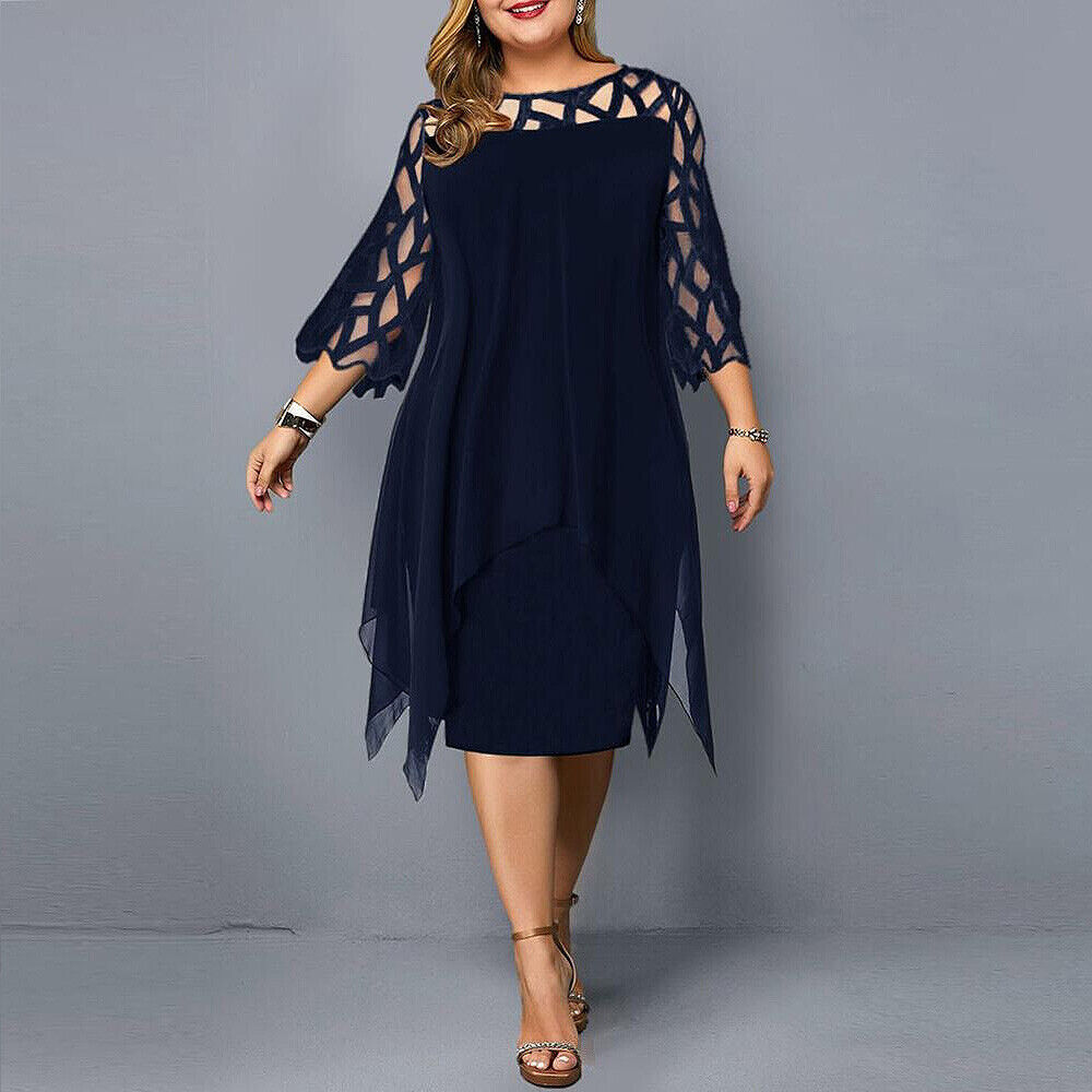 Elegant oversize midi dress - Valeria