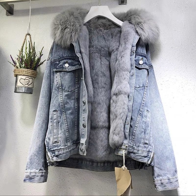 Trendy lined denim jacket - Zane