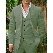 Men's stylish fit 3-piece suit - Emilio