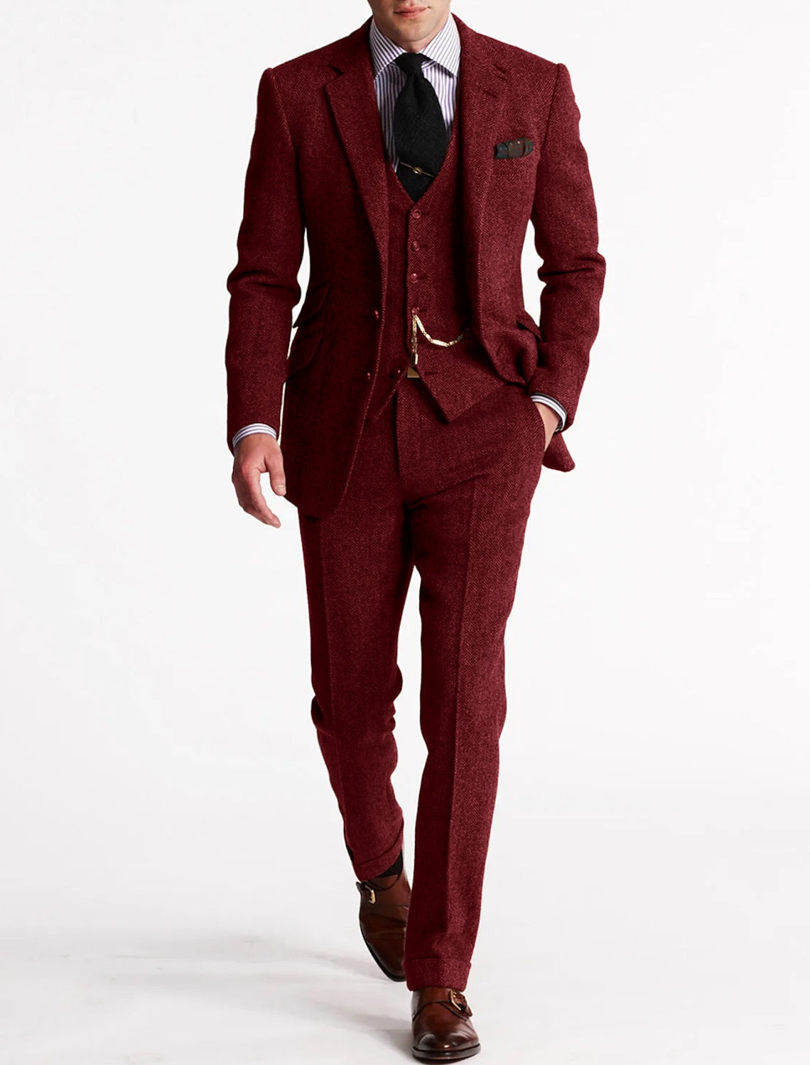 Men's Vintage Retro 3-piece Suit - Waylon