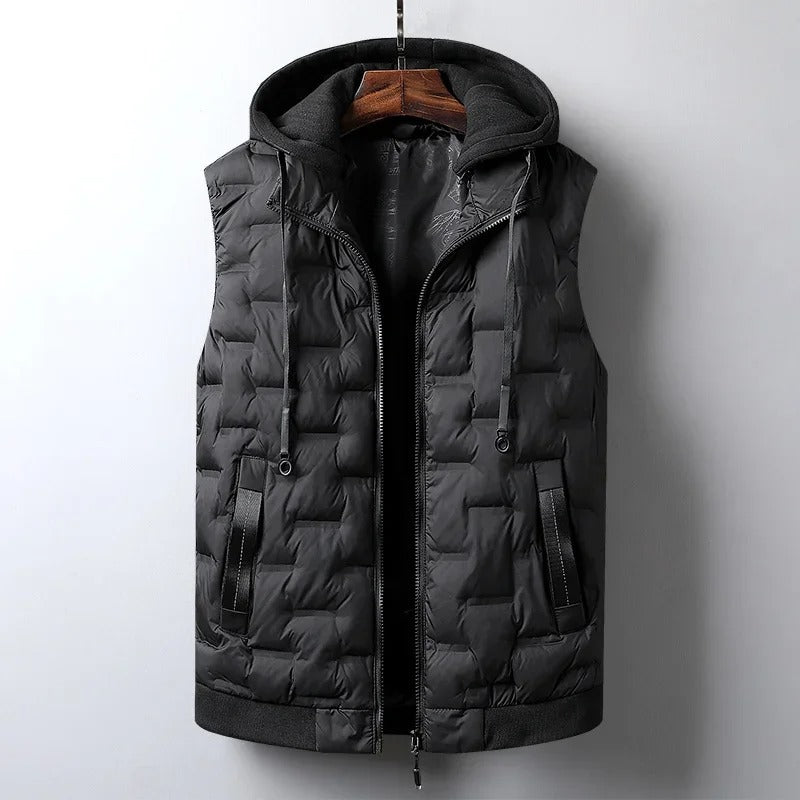 Casual hooded puffer bodywarmer - Simon