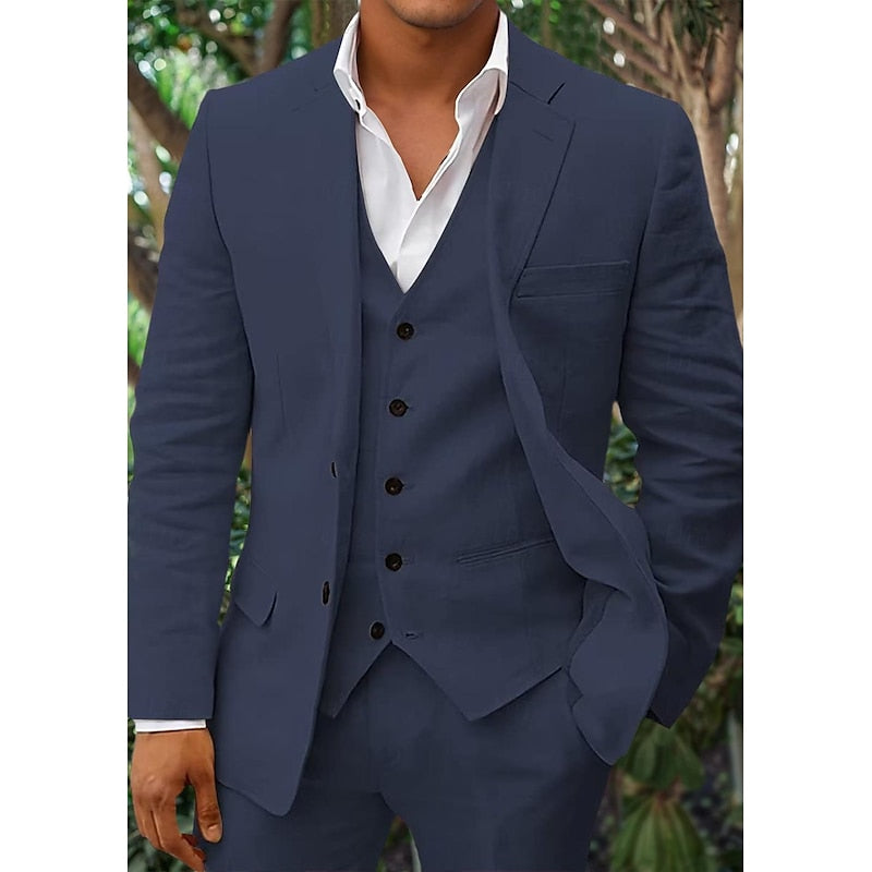 Men's stylish fit 3-piece suit - Emilio