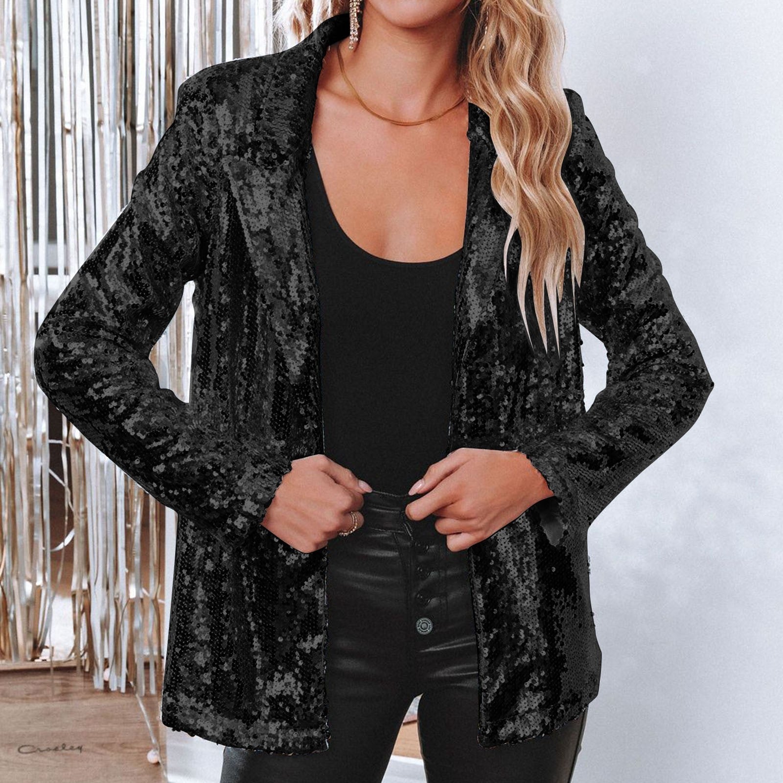 Stylish blazer with sequins - Josephine